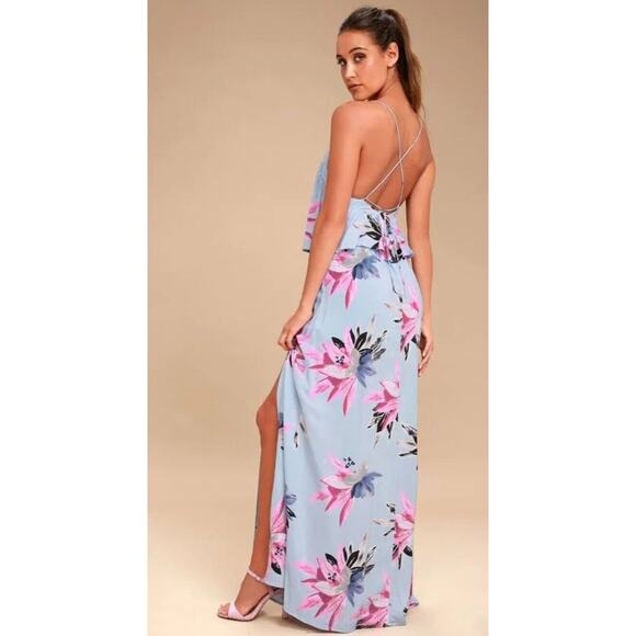 O'Neill Milly Halter Maxi Dress Small Boho Floral Open Back – EUC - Picture 2 of 9